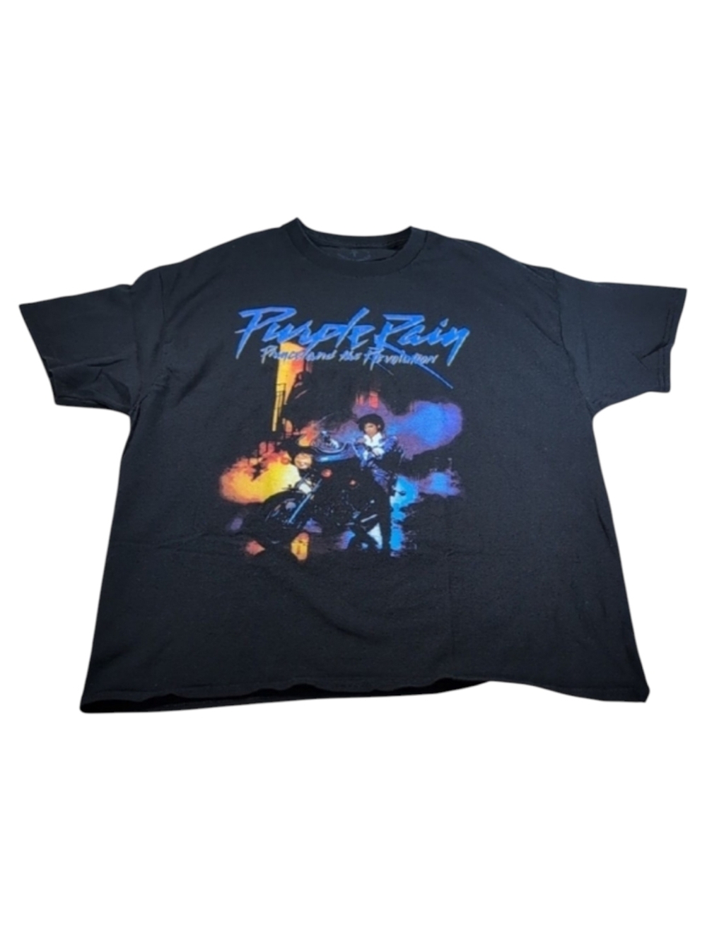 Official Prince Purple Rain Black T-Shirt Size XL *Please Read